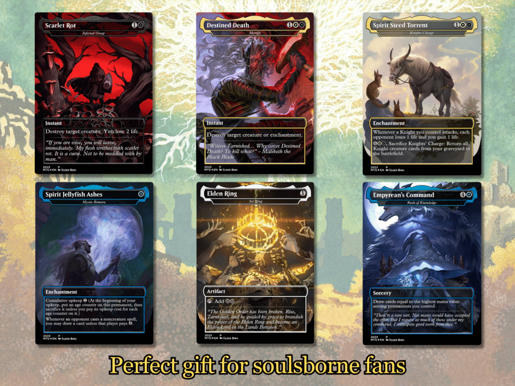 elden ring mtg cards Elden Ring Vampire Commander MTG Alt-Art Deck. Ready to Play!