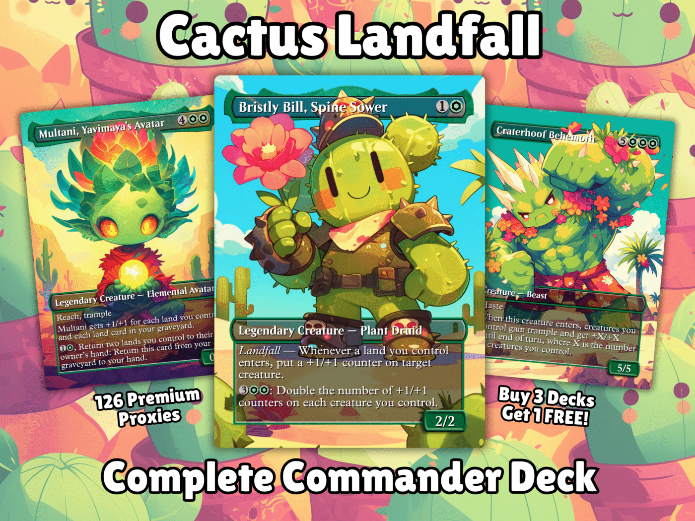 Bristly Bill MTG Proxy Commander Deck 1 bristly bill mtg proxy commander deck