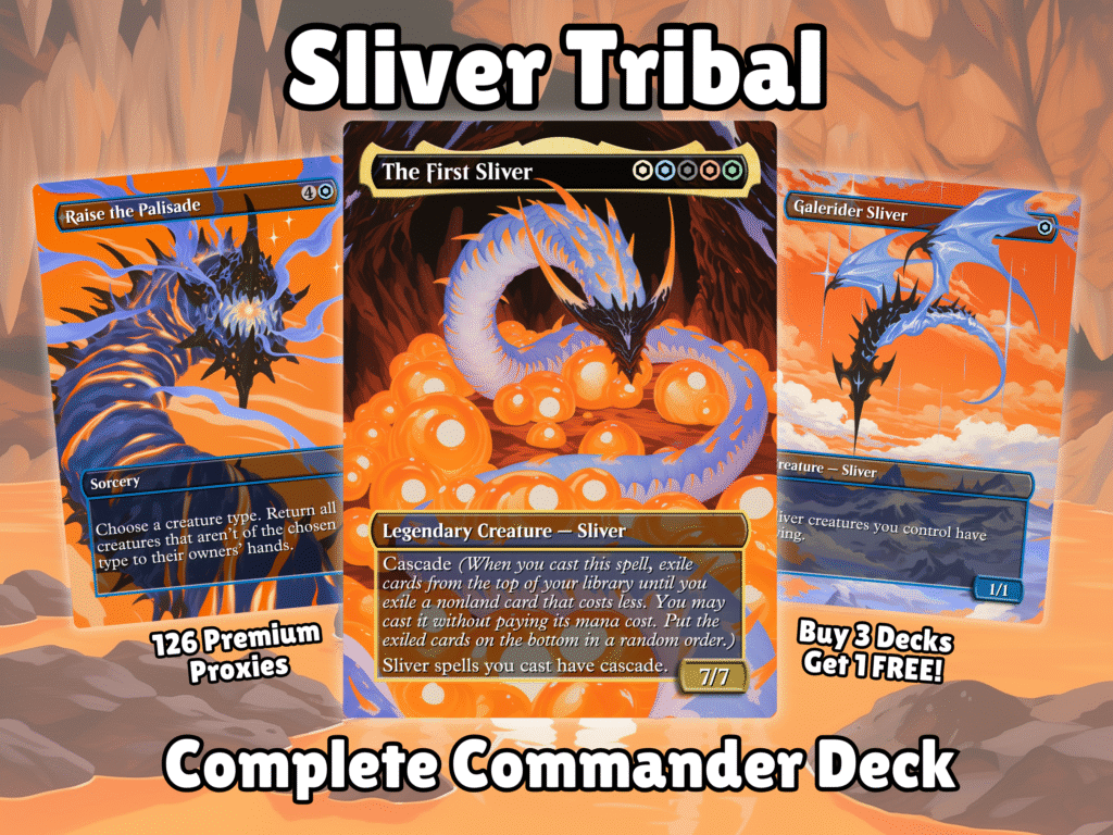 Sliver MTG Proxy Commander Deck