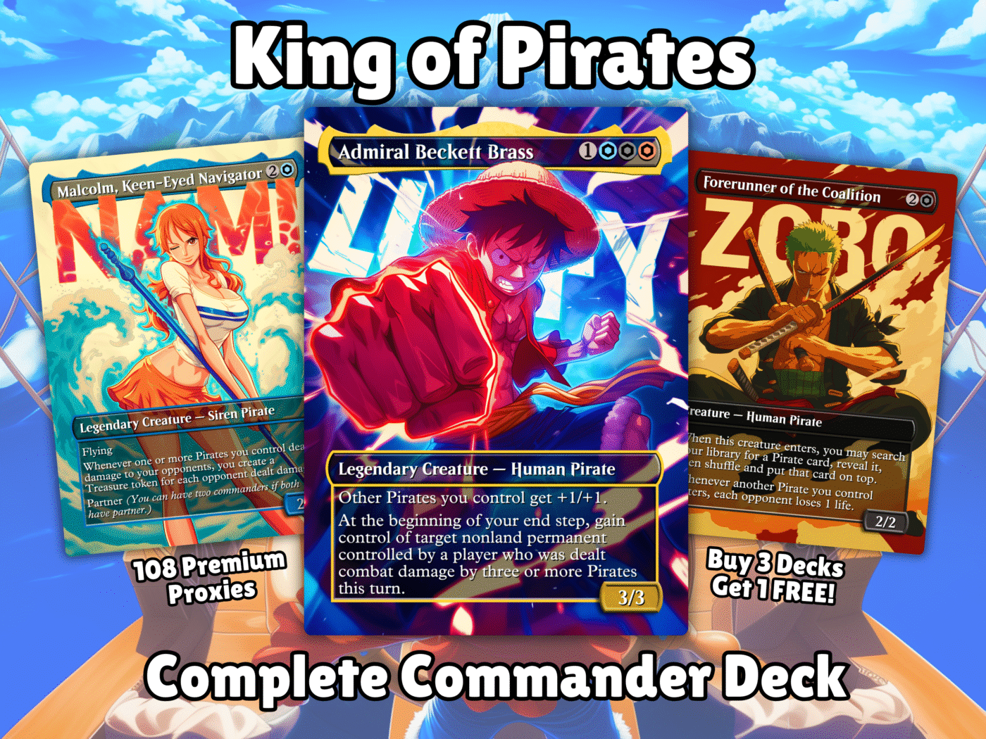 pirate mtg proxy commander deck