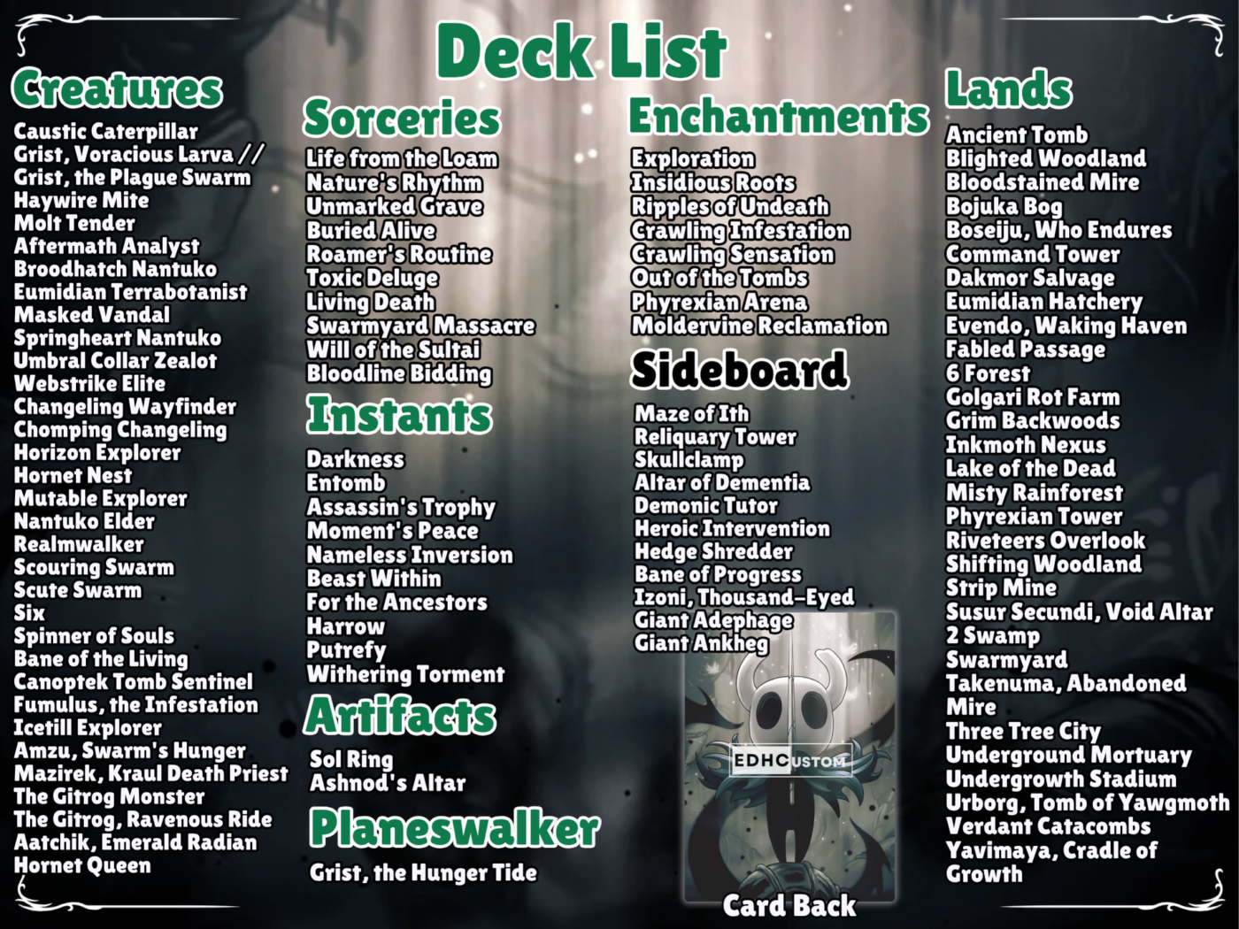 Hollow Knight MTG Proxy Commander Deck 11 11