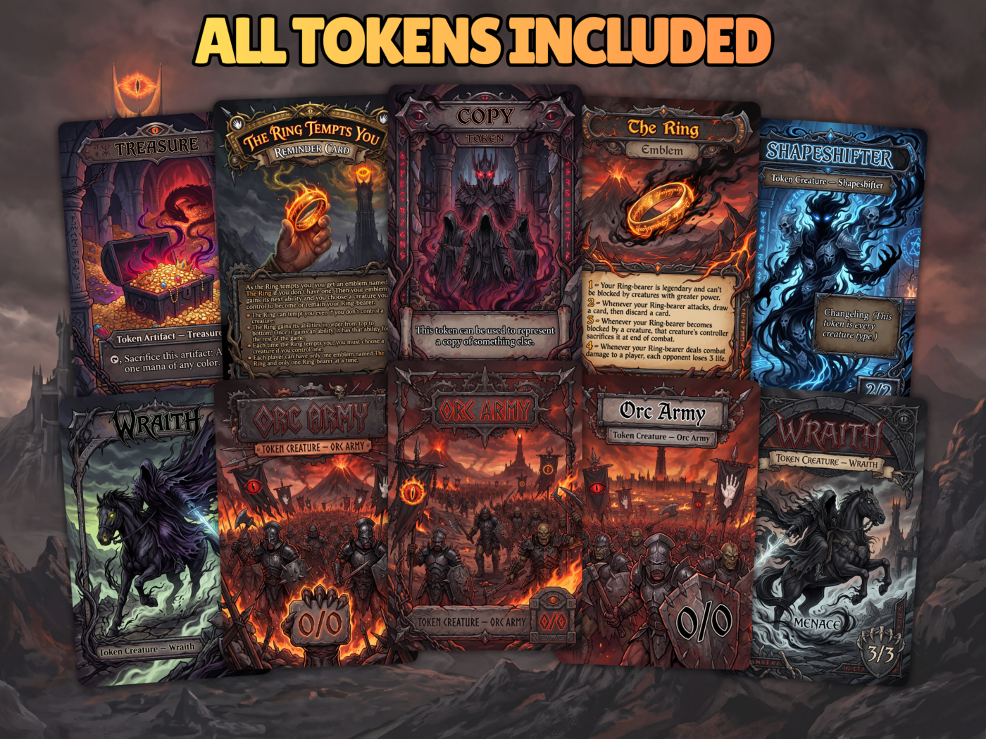 Sauron MTG Proxy Commander Deck 6 6 1