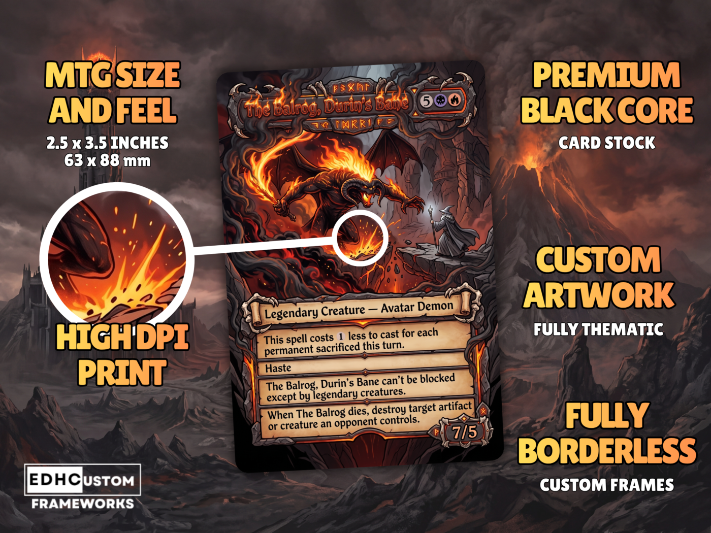 Sauron MTG Proxy Commander Deck 7 8 1