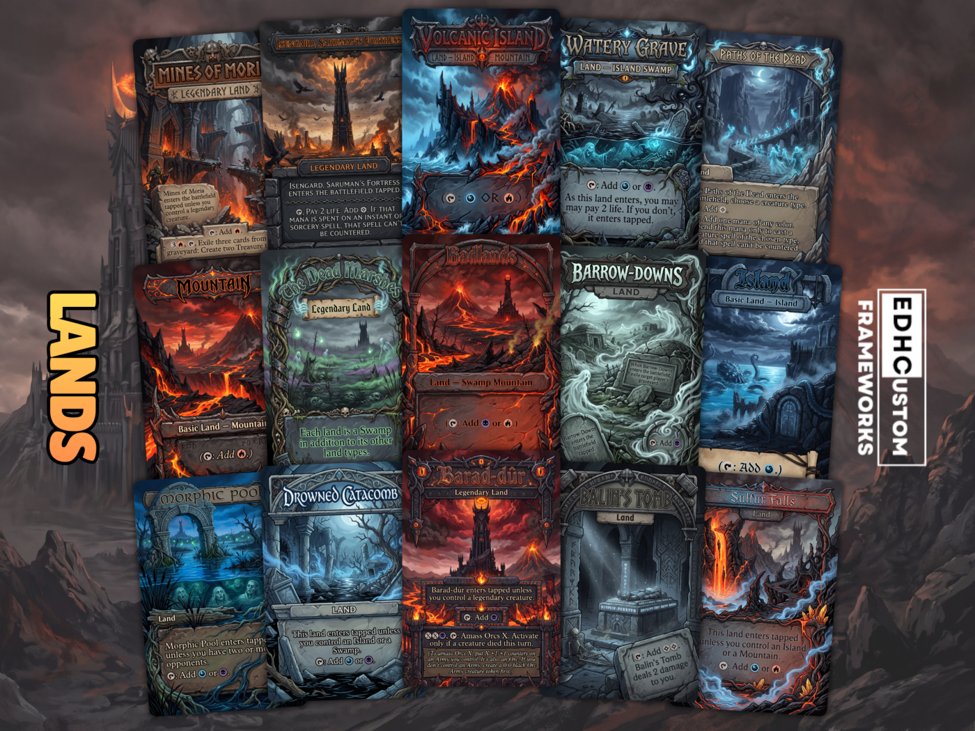 Sauron MTG Proxy Commander Deck 8 9 1